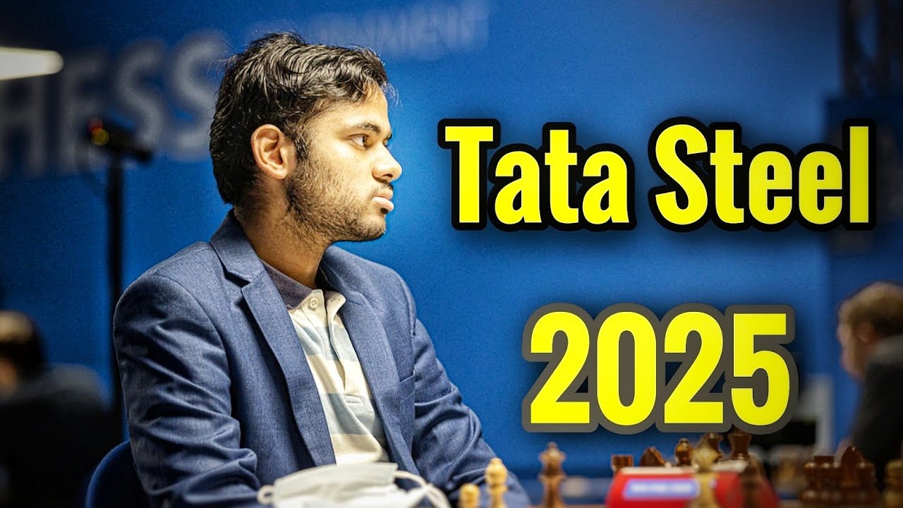 Arjun Erigaisi vs Pentala in Tata Steel Chess Tournament 2025