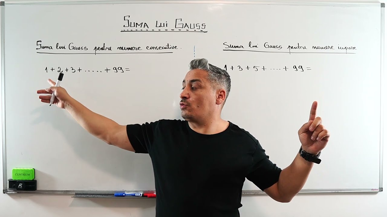 Profu mate - demo clasa a 5-a - Suma lui Gauss