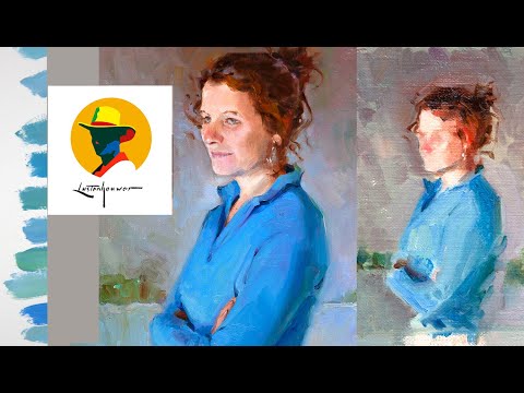 Learn how to paint a portrait. Make a plan to simplify difficulties.  By Ben Lustenhouwer