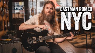 Video thumbnail for Eastman Romeo NYC 14” Thinline, Black #rufusguitarshop #eastmanguitars #guitar by Rufus Guitar Shop