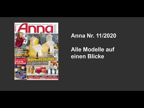 Zeitschrift Anna Nr. 11/2020 - Alle Modelle auf einen Blick