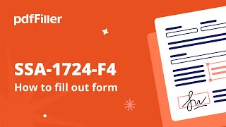 How to Fill Out Form SSA-1724-F4