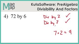 KutaSoftware: PreAlgebra- Divisibility And Factors