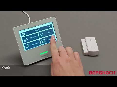 BERGHOCH | Funk-Alarmanlage | 868 MHz Smart Touch I Sensor anmelden