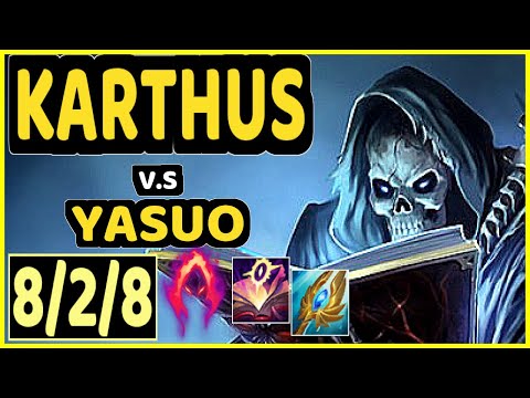 KARTHUS vs YASUO - 8/2/8 KDA BOTTOM ADC GAMEPLAY - EUW Ranked DIAMOND