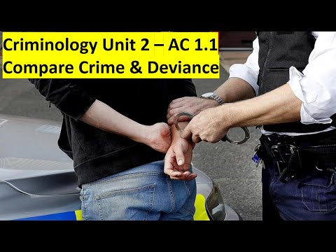 Unit 2 AC 1.1 Compare Crime & Deviance (Updated 2022)