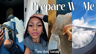 PREPARE WITH ME FOR A SPONTANEOUS ONE DAY VACAY | flying alone, celebrating Dylan, packing, and more