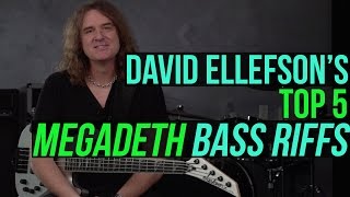 Megadeth&#39;s David Ellefson  - Top 5 Megadeth Bass Riffs