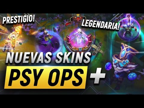 NUEVAS SKINS PSY OPS ➧EZREAL (PRESTIGIO) - MASTER YI - SONA(LEGENDARIA) - SHEN - VI + HEXTECH ZIGGS