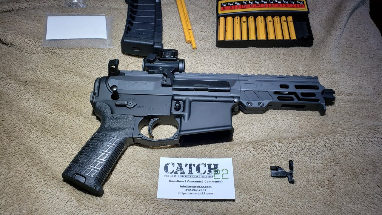 Catch22 gen 1 bolt catch with CMMG gen 2 22lr magazine testing