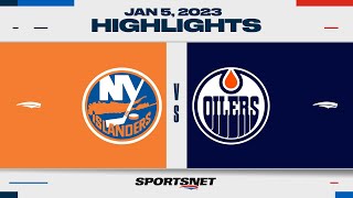NHL Highlights | Islanders vs. Oilers - January 5, 2023