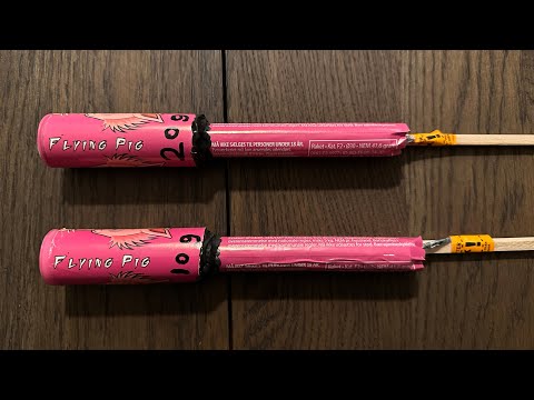 Flying Pig Salut Edition - Strobe Rocket 🚀 10g VS 20g