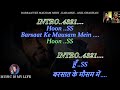 Barsaat Ke Mausam Mein Karaoke With Scrolling Lyrics Eng हिंदी