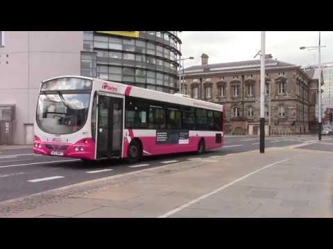 Metro Gemini 3 2196 & Scania Solar 807 at Donegall Square 1/9/18