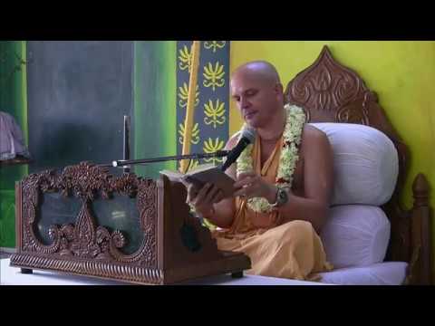 H.H. Bhakti Aryava Priti Vardhana Swami gave an English S.B.9.20 class in Mayapur
