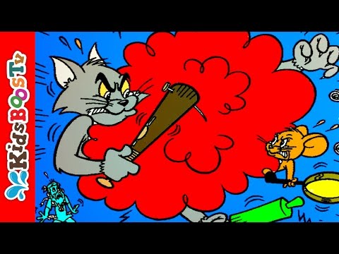 Tom and Jerry Coloring Pages Tom and Jerry Bomb Blast DIY Funny Coloring Clip for Children and Kids