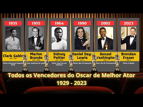 Todos os Vencedores do OSCAR de Melhor ATOR || 1929 - 2023