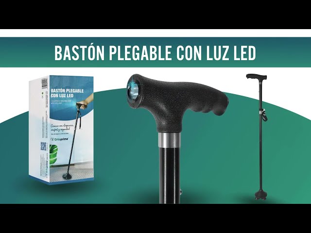 Vídeo relacionado con OrtoPrime Bastón Plegable para Mayores con LUZ LED Bastones para Mayores Mujer y Hombre - Bastones Ortopédicos Extensible Bastón Regulable Altura - Bastón Anciano para Caminar Contera Antideslizante