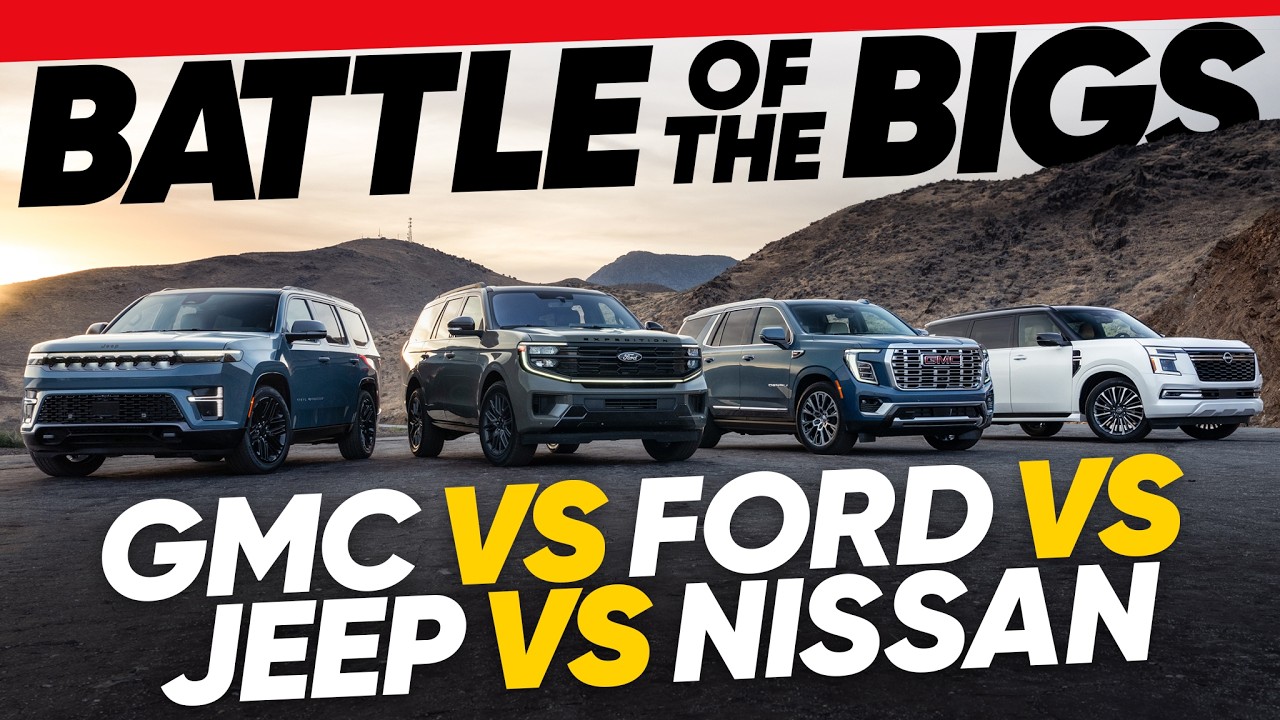 Full-Size SUVs Under $100K! GMC Yukon vs. Ford Expedition vs. Jeep Grand Wagoneer vs. Nissan Armada