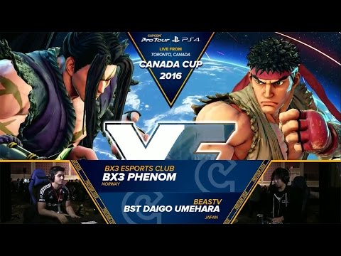 SFV: BX3 Phenom VS BST Daigo Umehara - Canada Cup 2016 Top 8 - CPT 2016
