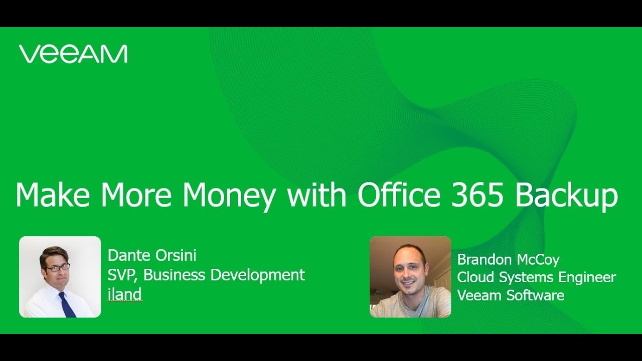 Make more money with Office 365 backup video