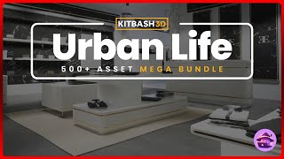 Urban Life Kitbash Humble Bundle for Unreal, Unity, Godot & More!