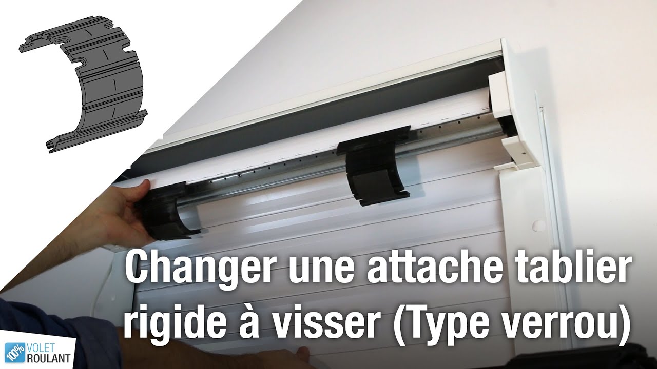 Changer une attache tablier rigide à visser (Type verrou)