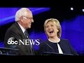 Democratic Debate For President Hillary Clinton Bernie Sanders At Center Stage