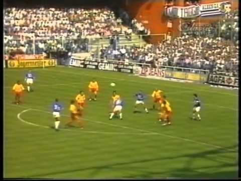 Sampdoria-Lecce 3-0   19/05/1991  - 1ère mi-temps - Scudetto Sampdoria