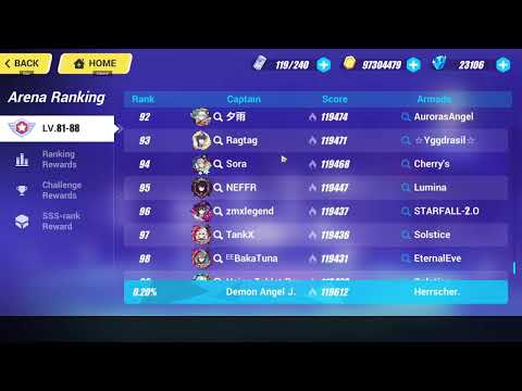 Honkai Impact 3rd Exalted MA Top 100 Americas Server