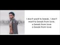 Trey Songz - Break From Love (lyrics)