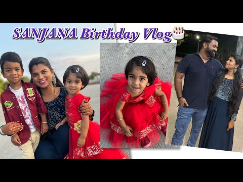 Sanjana 2nd birthday celebration vlog 🎉 | Temple visit🙏🙏 | Nagaraj Sangeetha 