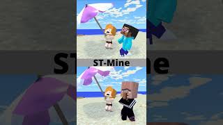 Baby Steve VS Bad Villager. Beach story. #shorts