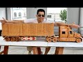 Wood Carving Super Truck International Lonestar Woodworking Art