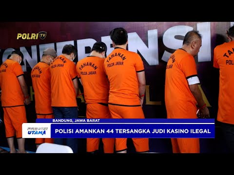 POLDA JABAR TETAPKAN 44 TERSANGKA KASINO ILEGAL BERKEDOK FUTSAL DAN BILIARD DI BANDUNG