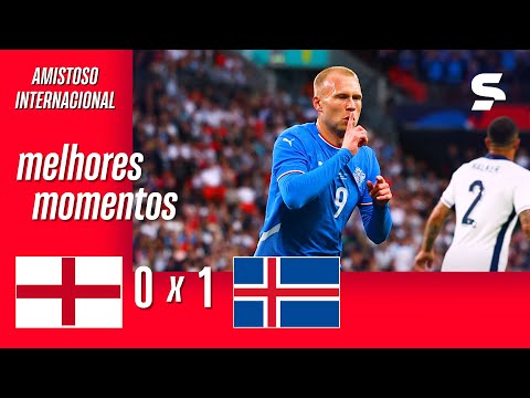 Gols e lances de Inglaterra x Islândia