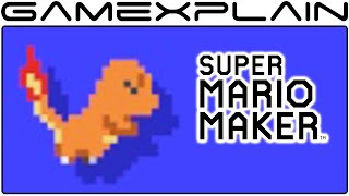 Super Mario Maker: Pokemon Charmander, Bulbasaur, & Squirtle Costumes Tour - All Animations + Sounds