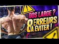 8 ERREURS Qui vous empêchent d'Avoir un DOS LARGE et EPAIS !