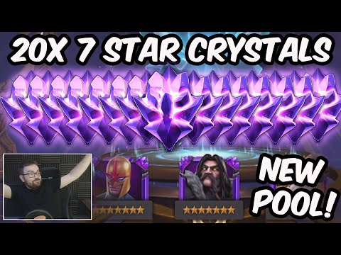 20x 7 Star Crystal Opening - NEW POOL UPDATE CEO RETURN?!? - Marvel Contest of Champions