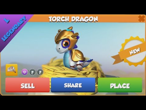 ❤ LEGENDARY TORCH dragon hatched. Dragon Mania Legends.