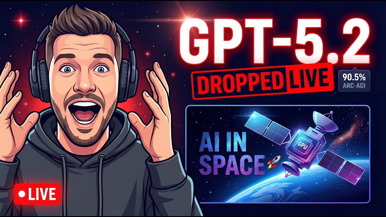Thumbnail for ThursdAI 11. dec - GPT 5.2 LANCERES LIVE! 🔥 Plus LLMs i rummet, MCP bliver open source, Devstral 2 & mere