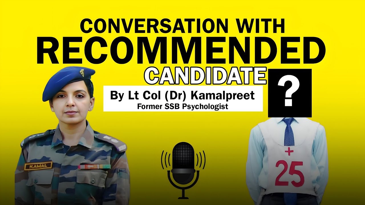 Interview with an SSB Recommended Candidate | Guided by Lt. Col. Kamal
