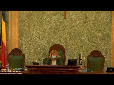 Ședința Senatului României din data de 18 Octombrie 2021