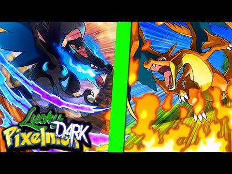 Minecraft LUCKY PIXELMON DARK - MEGA CHARIZARD X vs MEGA CHARIZARD Y ! MUITO ENGRAÇADO !!