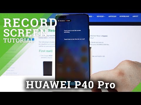 How to Record Screen on HUAWEI P40 Pro - Screen Recorder Tutorial