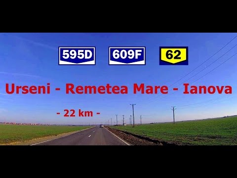 DJ 595D + DJ 609F + DC 62:  Urseni - Remetea Mare - Ianova. (Timelapse 2x - Real sound)