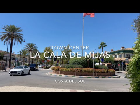 La Cala de Mijas Town Center, Costa del Sol  Walking Tour [4K]