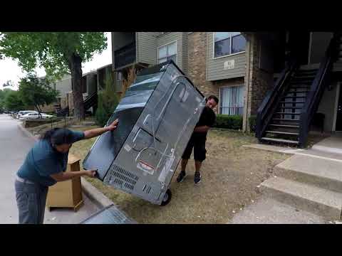 YouTube video about: How to move refrigerator up stairs?