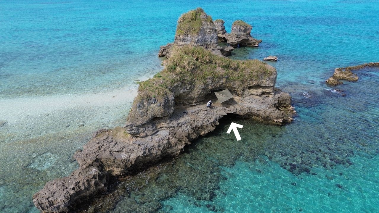 無人島で釣りキャンプする社畜｜モンスター級を獲って食う休日