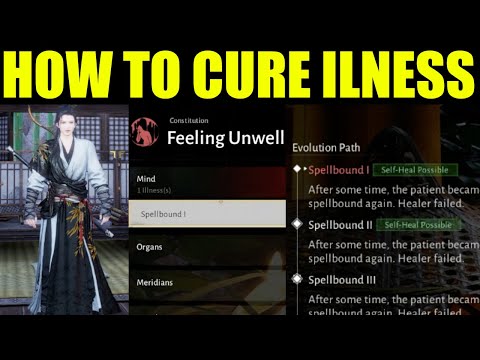Where the winds meet - how to cure illness  (feeling unwell Cure)